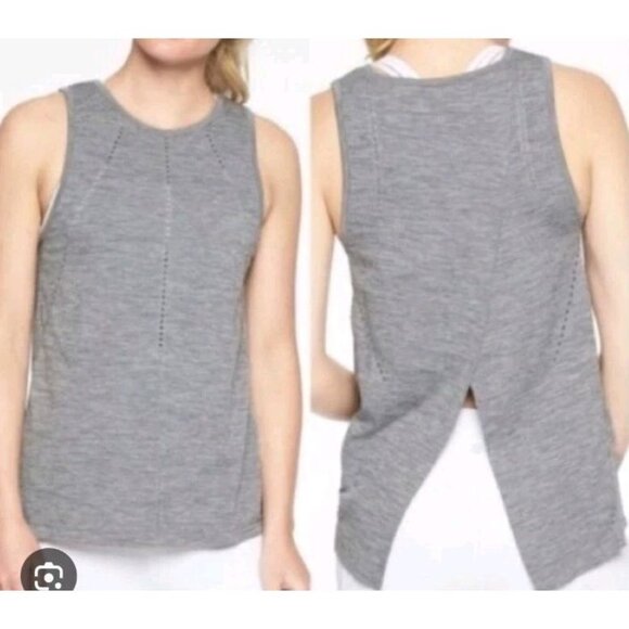 Athleta Women's Foothill Tank Size Small Color Grey Heather - Picture 1 of 12